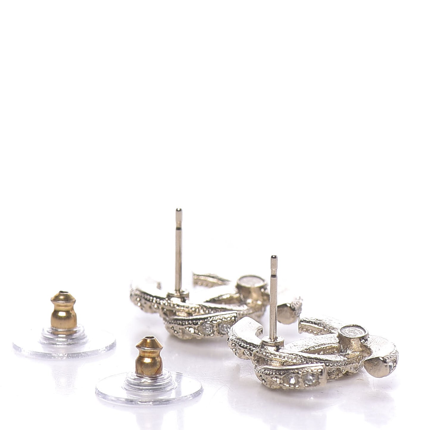 Crystal CC Earrings Gold