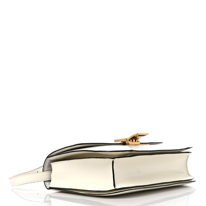 Celine Spazzolato Calfskin Medium Classic Box Flap Bag White 4 of 13