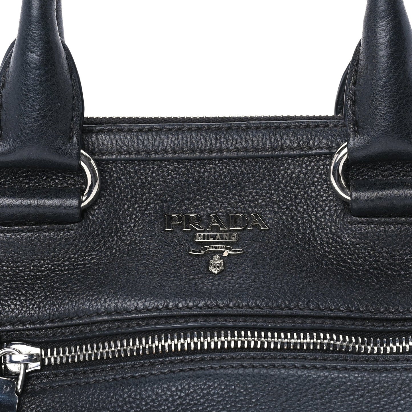 Vitello Phenix Shopping Satchel Black
