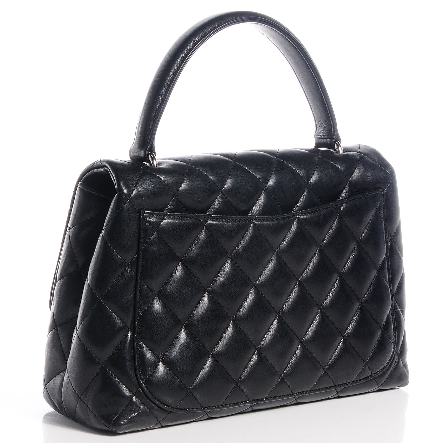 Chanel Lambskin Quilted Kelly Medium Flap Bag Black 3 of 8