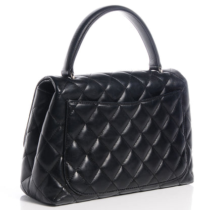 Chanel Lambskin Quilted Kelly Medium Flap Bag Black 3 of 8