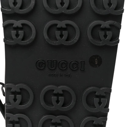Gucci Soft Rubber Mens Horsebit Platform Slingback Sandals 9 Black 6 of 7