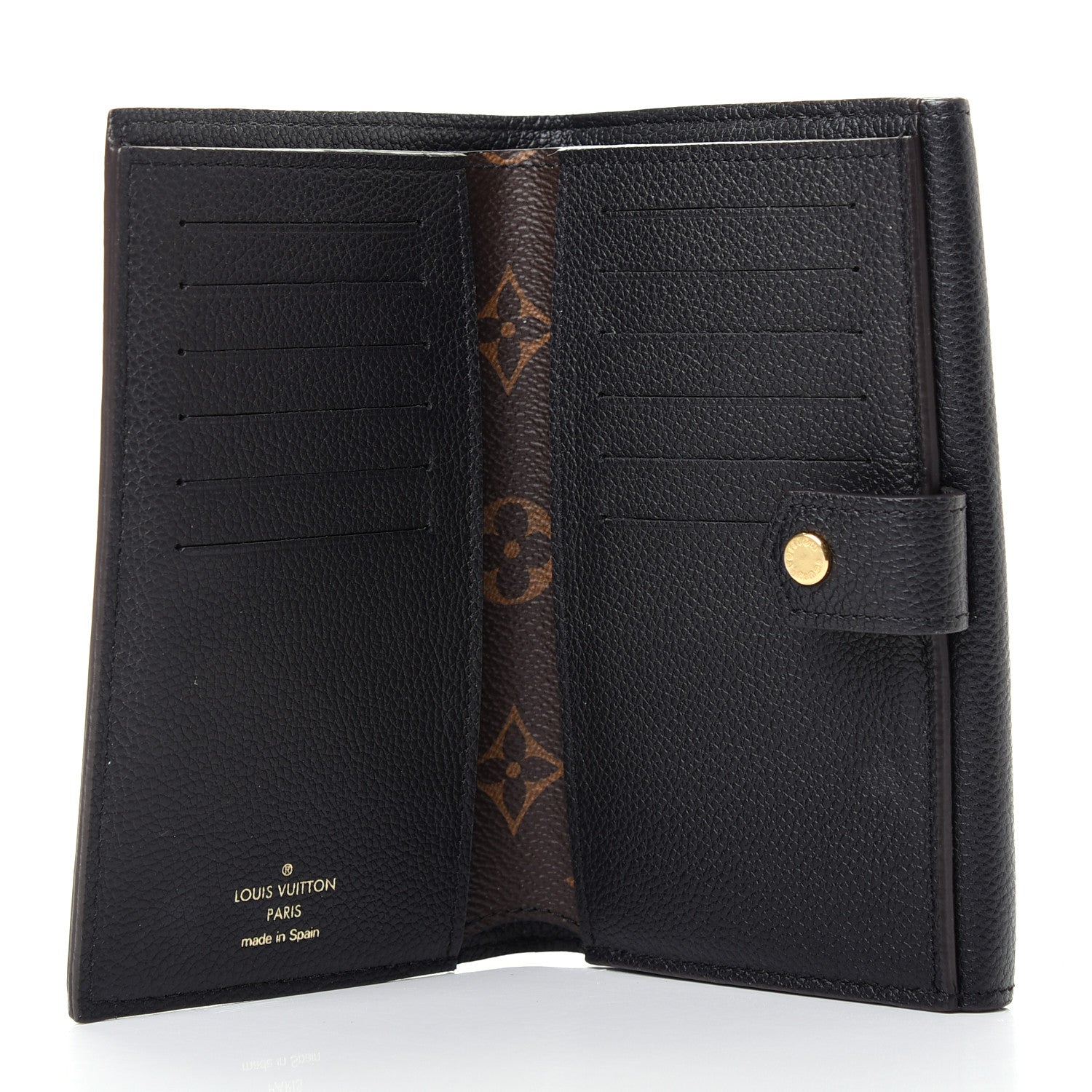 Louis Vuitton Monogram Pallas Compact Wallet Black 5 of 9