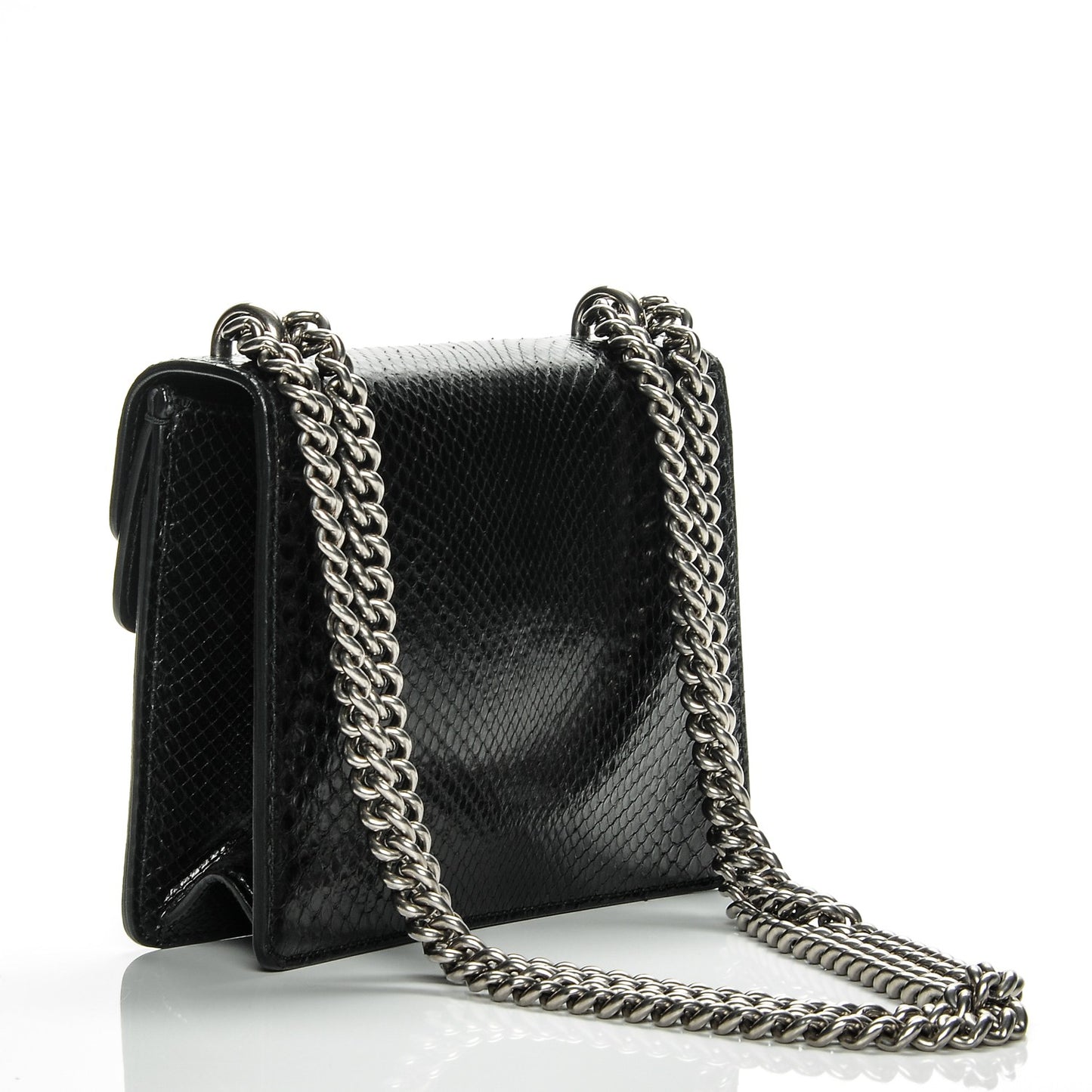 Python Mini Dionysus Shoulder Bag Black