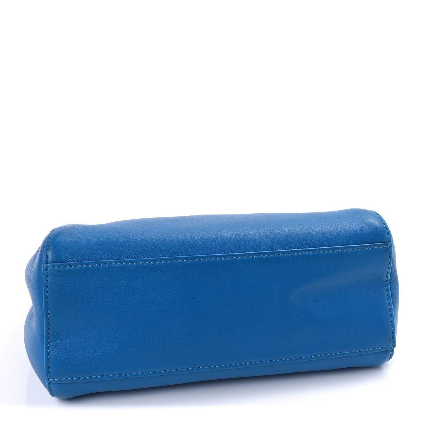 Nappa Colorblock Mini Peekaboo Iconic Satchel Blue Royal Papavero Cuoio