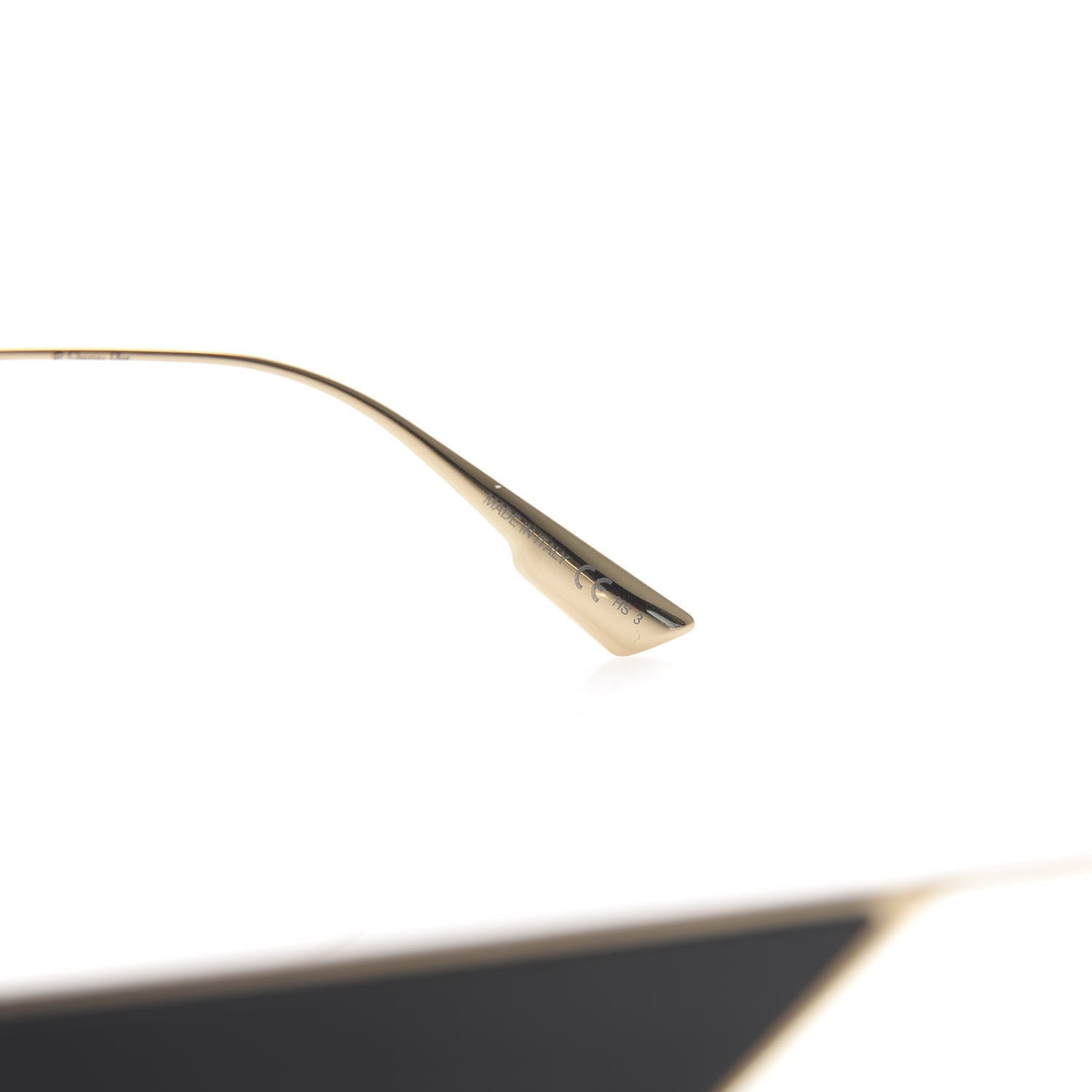 Christian Dior Clan 2 Aviator Sunglasses Black Gold 6 of 6