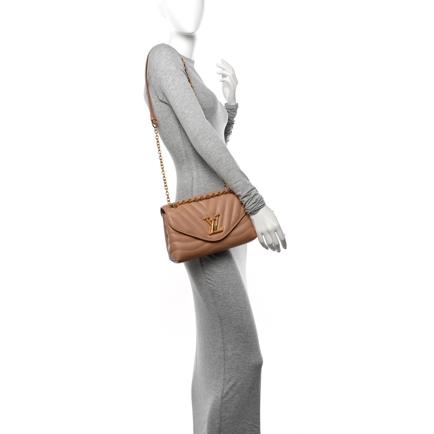 Calfskin LV New Wave Chain Bag Arizona