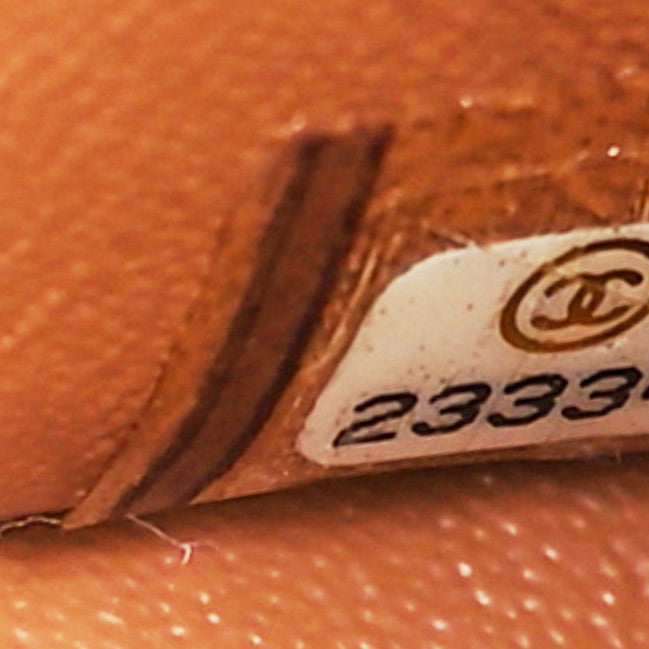 Lambskin Quilted Medium Double Flap Brown