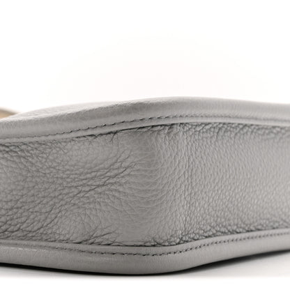 Prada Vitello Daino Soft Mini Hobo Messenger Bag Granite Gray 8 of 12