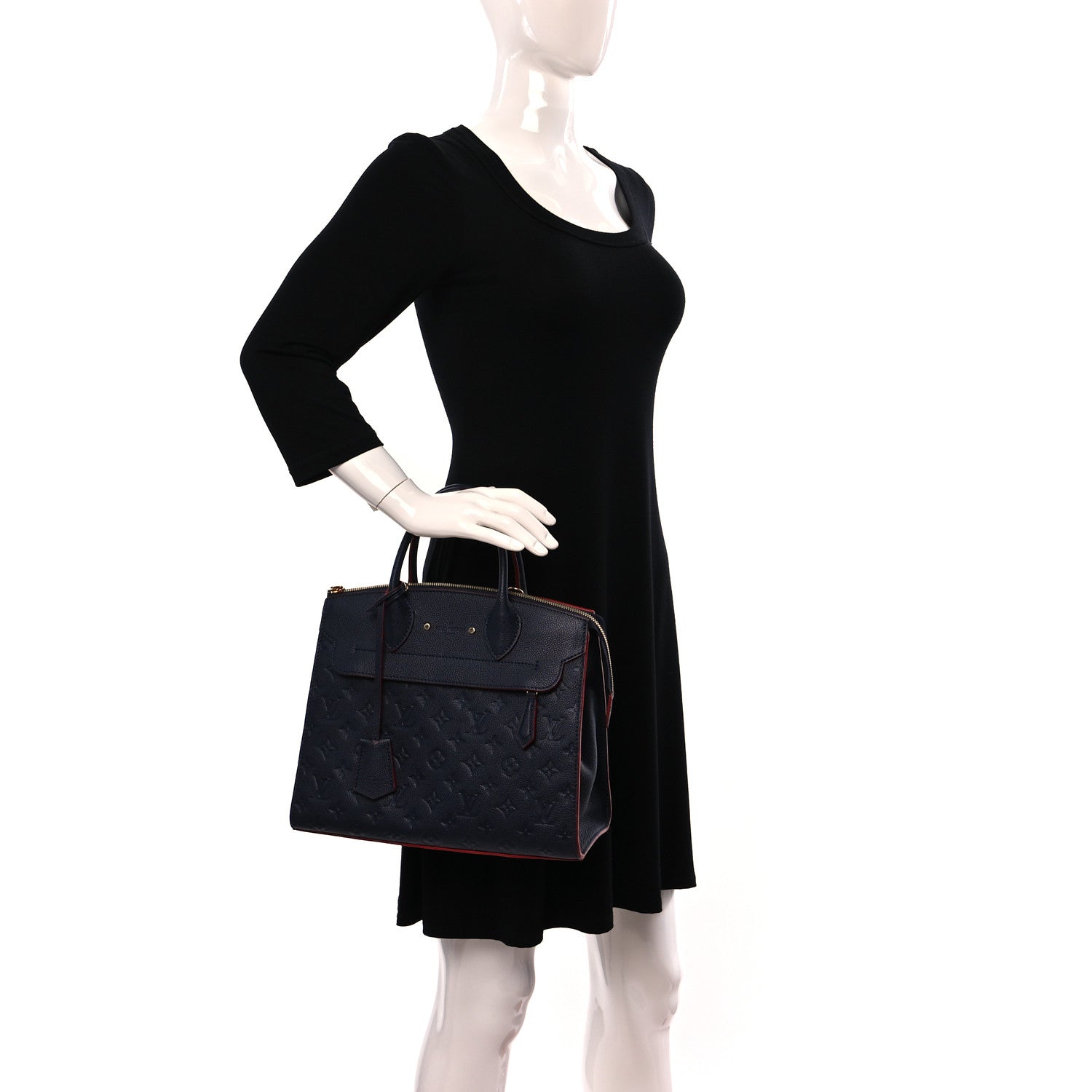 Louis Vuitton Empreinte Pont Neuf MM Marine Rouge 2 of 11