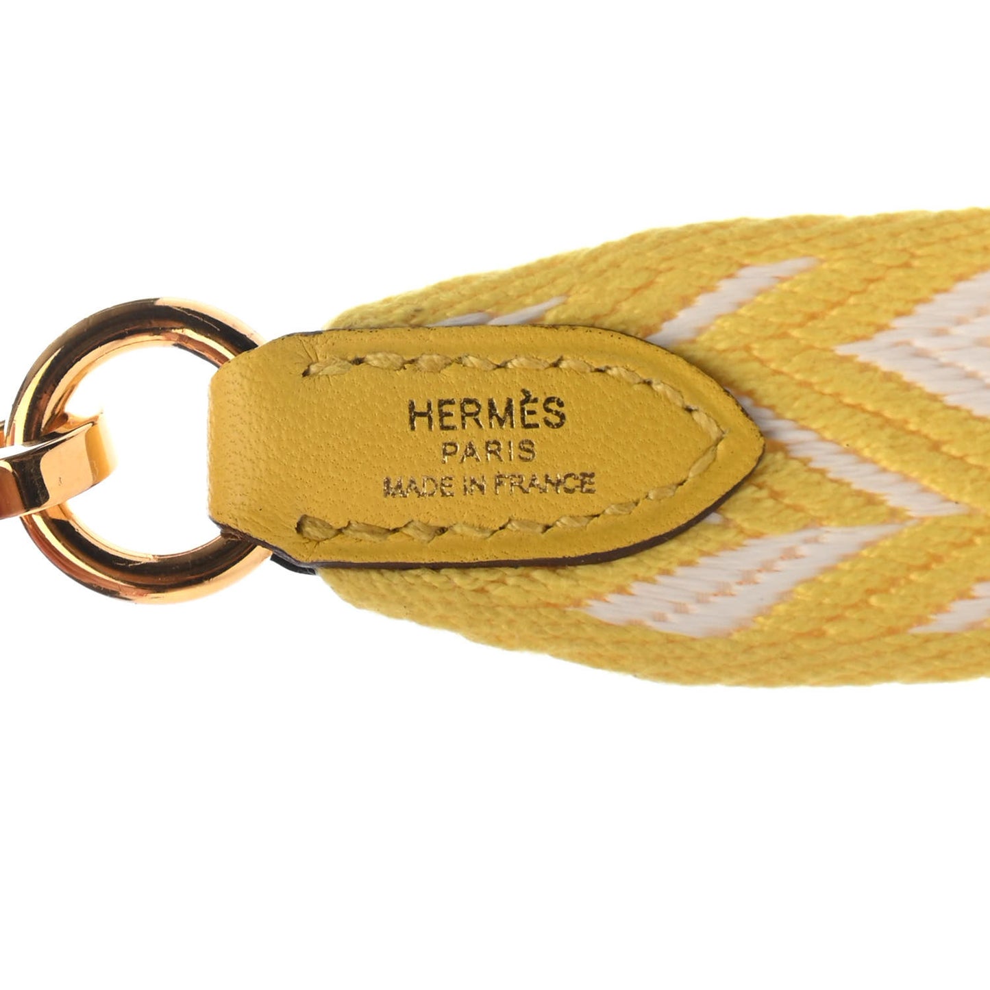 Toile Swift 25mm Sangle ZigZag Shoulder Strap Jaune de Naples White