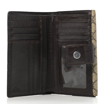 Gucci GG Supreme Monogram Continental Flap Wallet Dark Brown 4 of 4