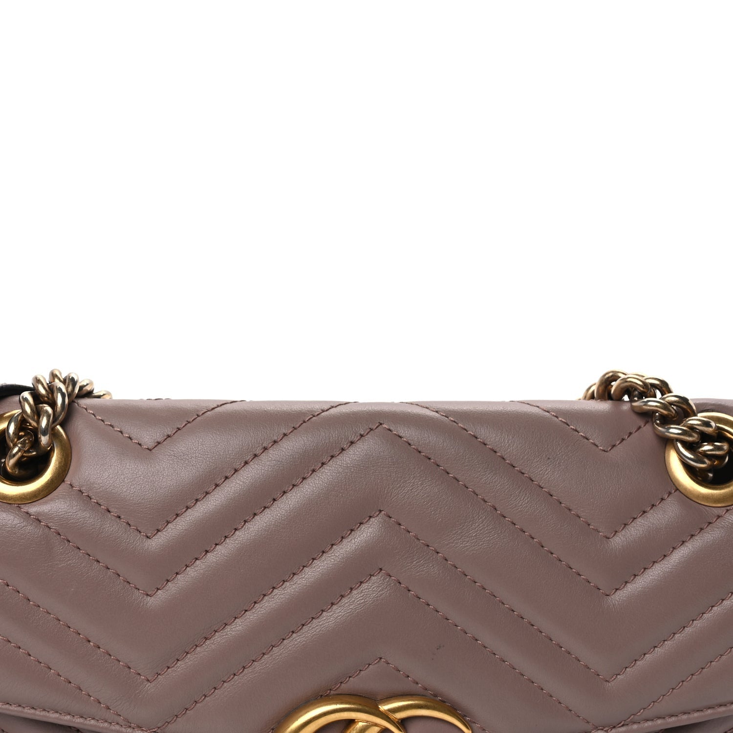 Gucci Calfskin Matelasse Small GG Marmont Shoulder Bag  Porcelain Rose 6 of 8