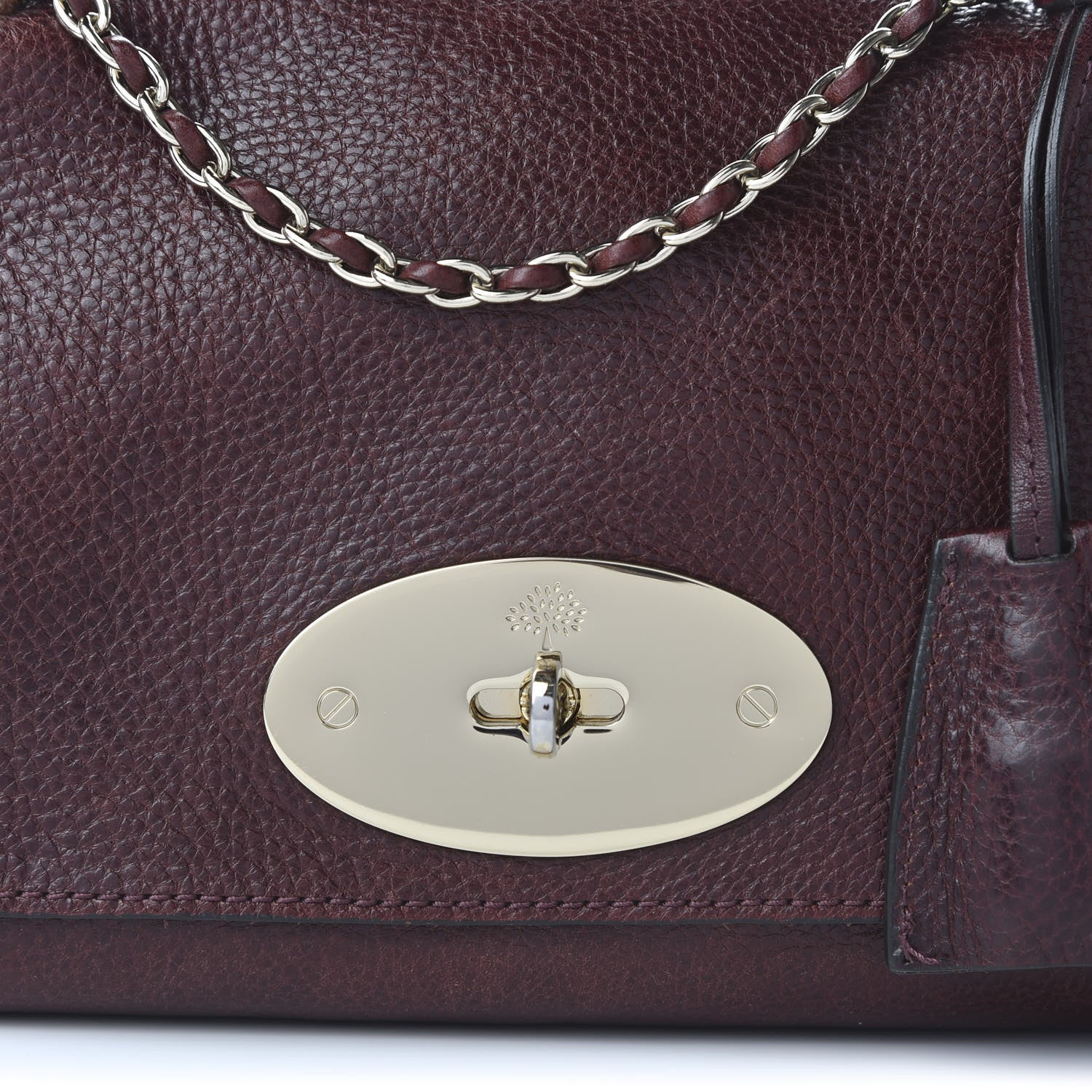 Mulberry Small Classic Grain Calfskin Small Lily Flap Oxblood 9 of 9