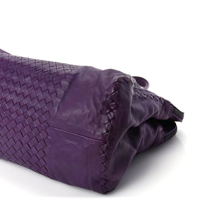 Bottega Veneta Calfskin Intrecciato Large Leggero Tote Purple 8 of 8