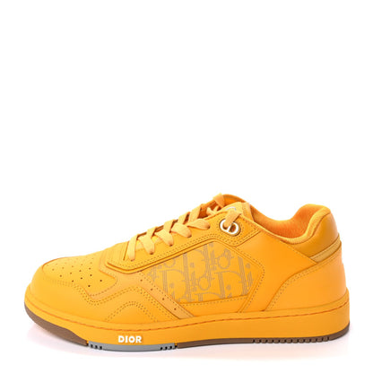 Christian Dior Smooth Calfskin Oblique Galaxy Mens B27 Low Top Sneakers 42  Yellow 1 of 11