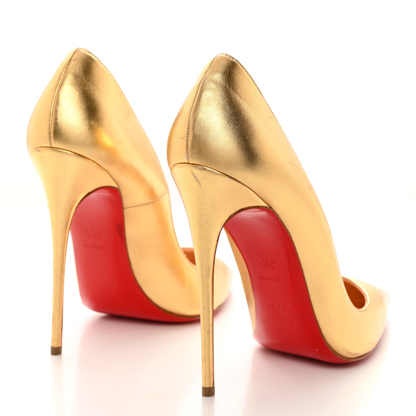Metallic Calfskin So Kate 120 Pumps 39.5 Gold