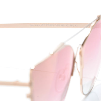 Tom Ford Jacquelyn Aviator Sunglasses TF563 Gold 6 of 8