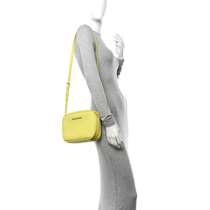 Balenciaga Calfskin Logo M Everyday Camera Bag Lime 2 of 14