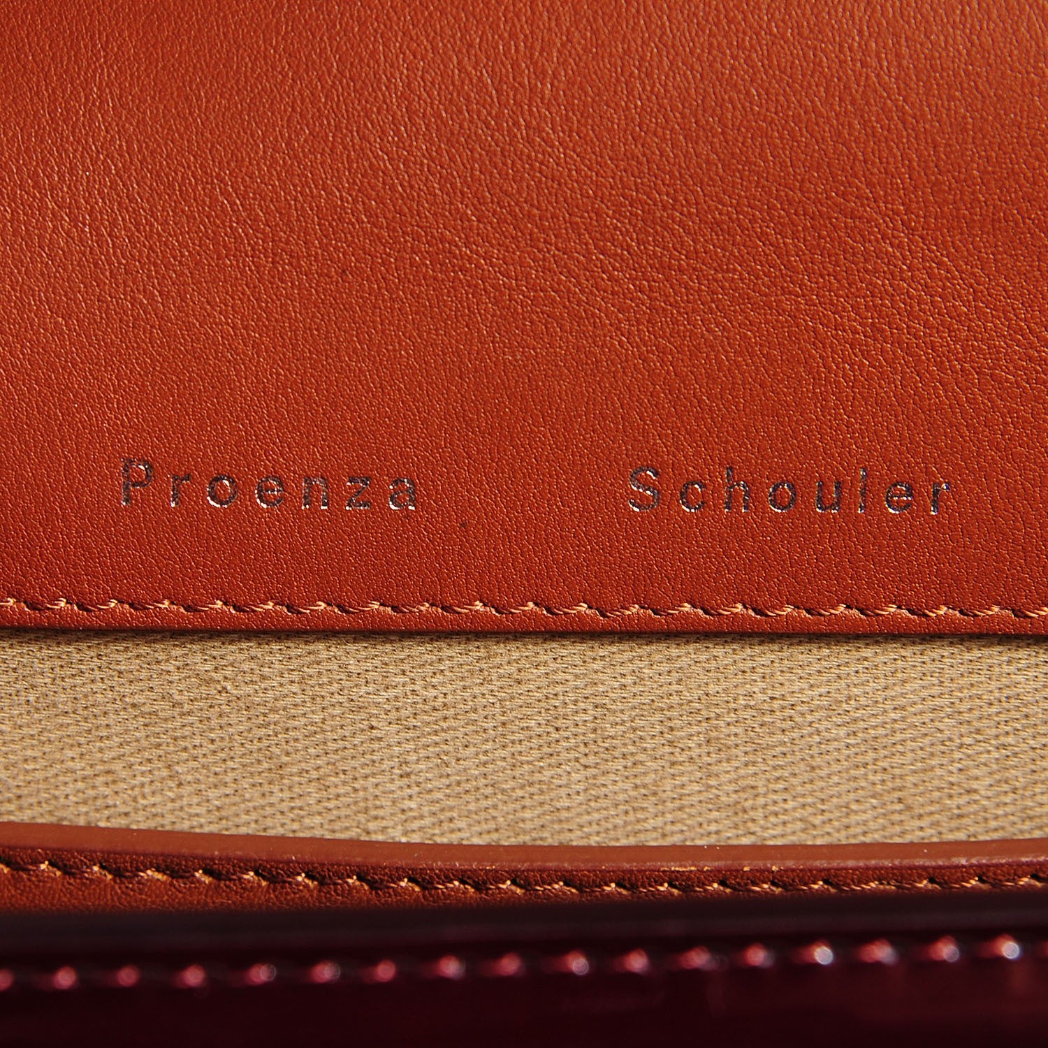 Proenza Schouler Patent PS11 Tiny Shoulder Bag Pinot Noir 7 of 8