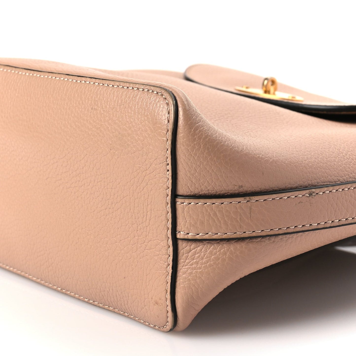Classic Grain Calfskin Mini Bayswater Backpack Blush