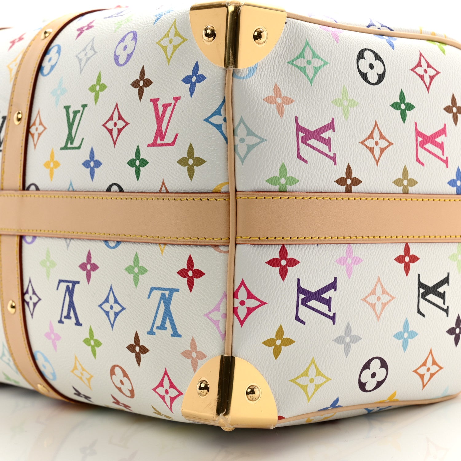 Louis Vuitton LV X TM Monogram Multicolor Keepall Bandouliere 45 White 8 of 8