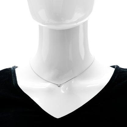 Tiffany Platinum Diamond .17ct Elsa Peretti Diamonds by the Yard Pendant Necklace 2 of 7