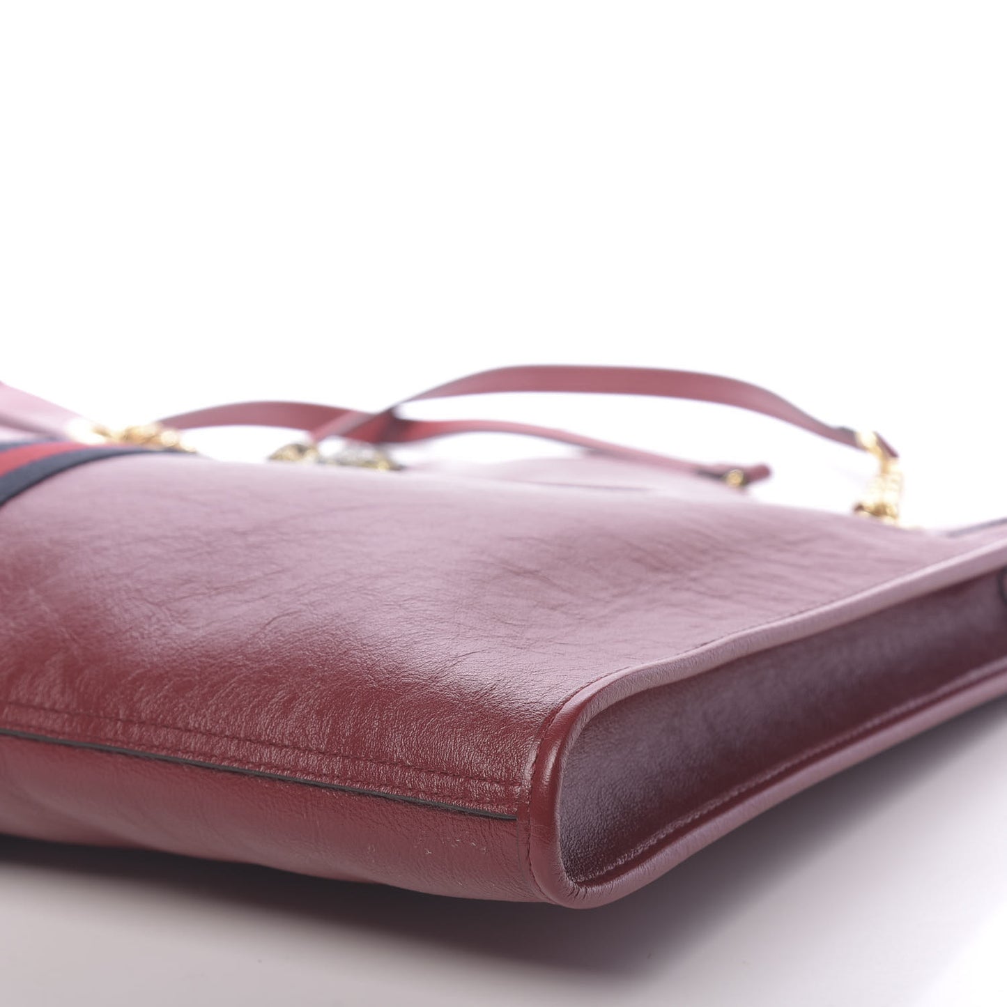 Calfskin Large Rajah Chain Tote Romantic Cherry