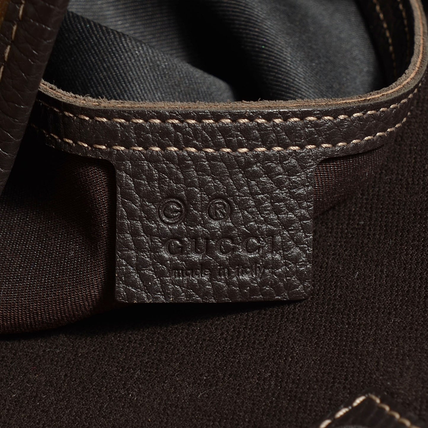 Crystal Monogram Large Joy Tote Beige Ebony Testa di Moro