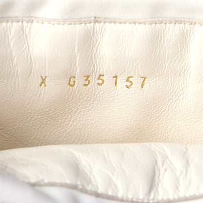 Chanel Shearling Chain Studded CC High Boot 37 Black 10 of 11