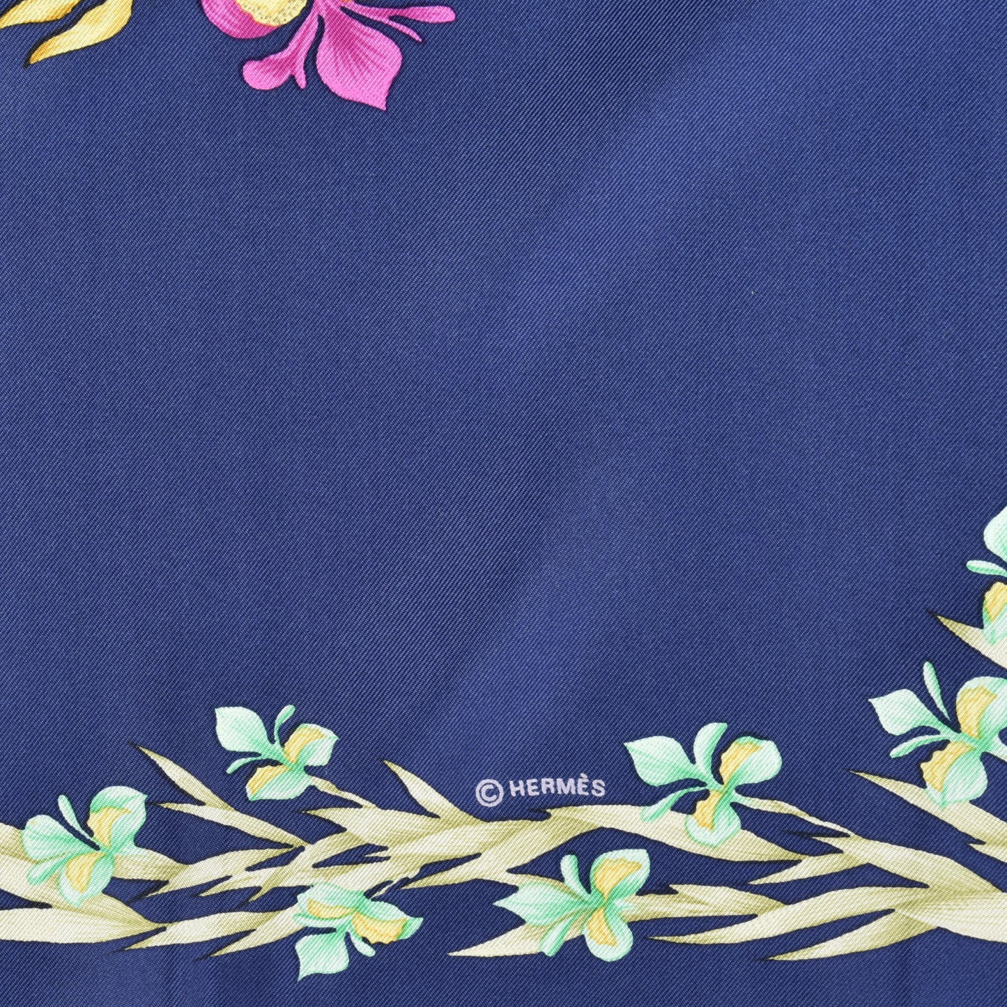 Silk Cheval Fleuri Scarf 90