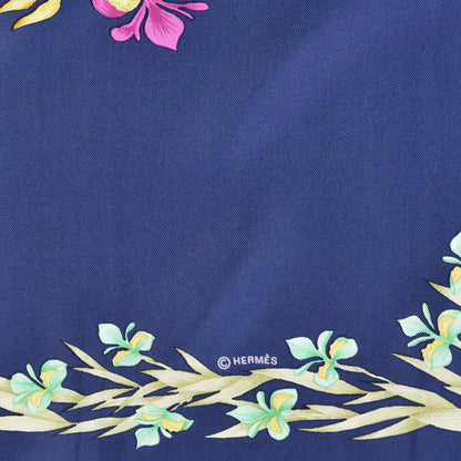 Hermes Silk Cheval Fleuri Scarf 90 3 of 4