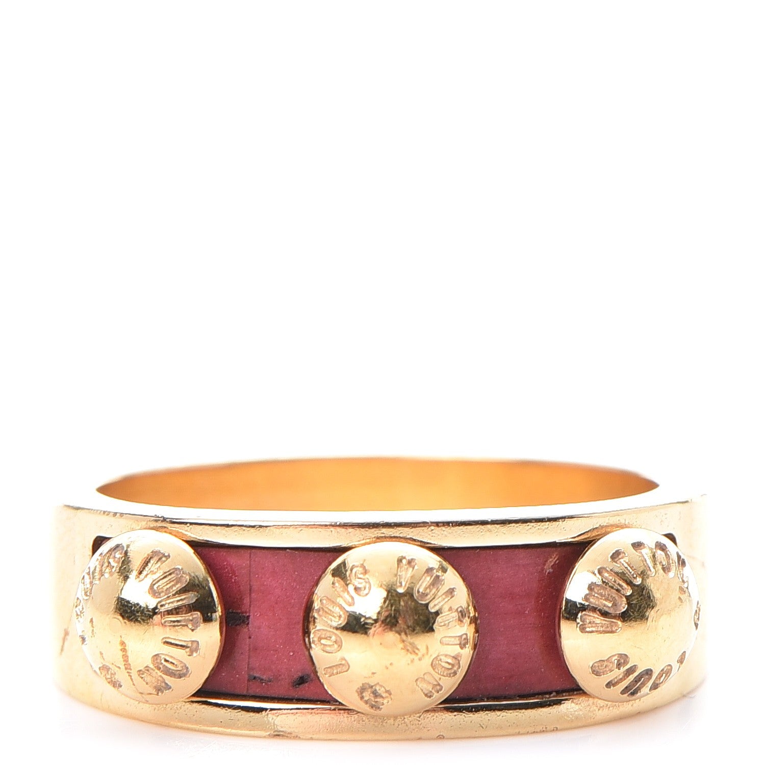 Louis Vuitton Leather Gimme A Clue Ring 6 Red 1 of 7