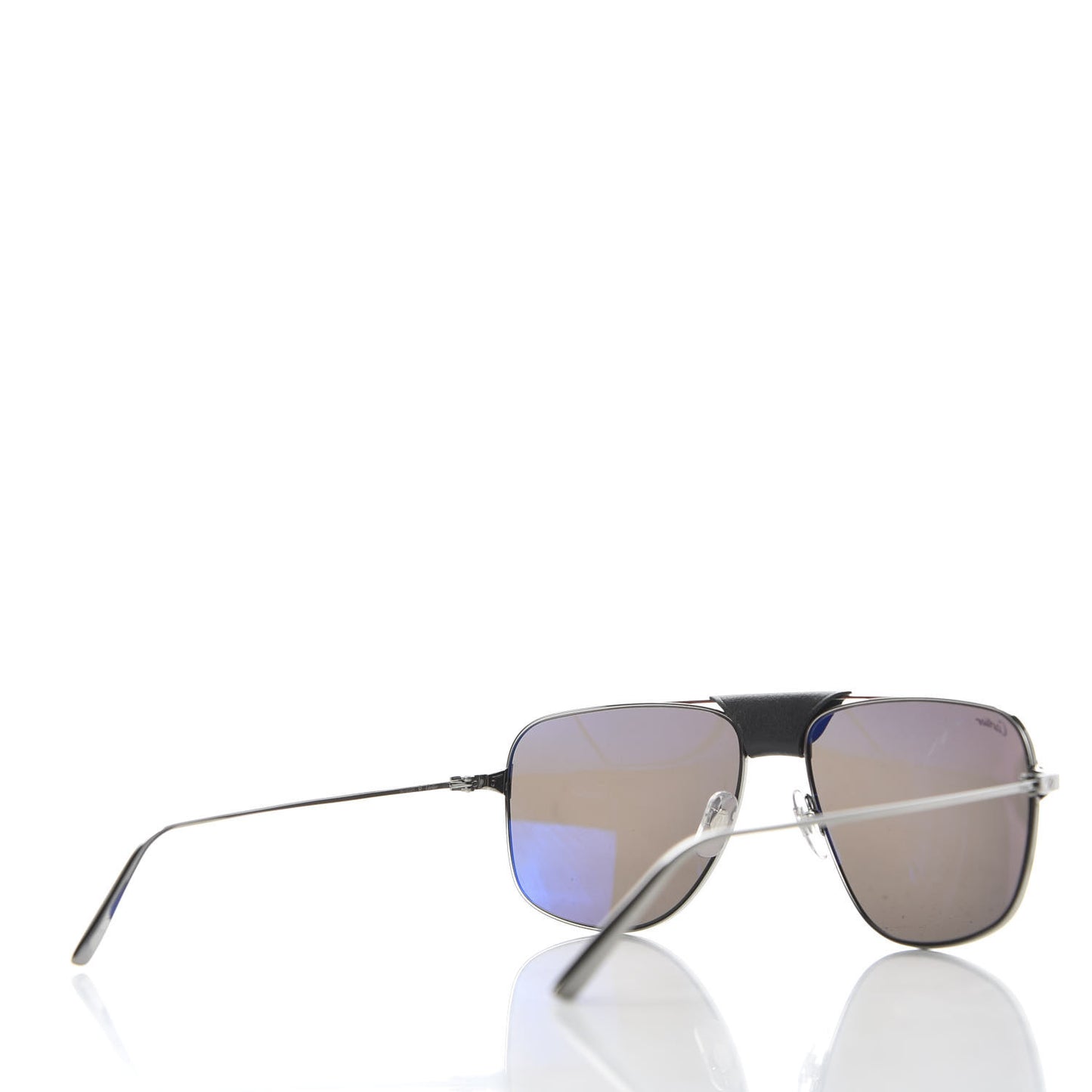 Ruthenium Santos De Aviator Sunglasses Grey