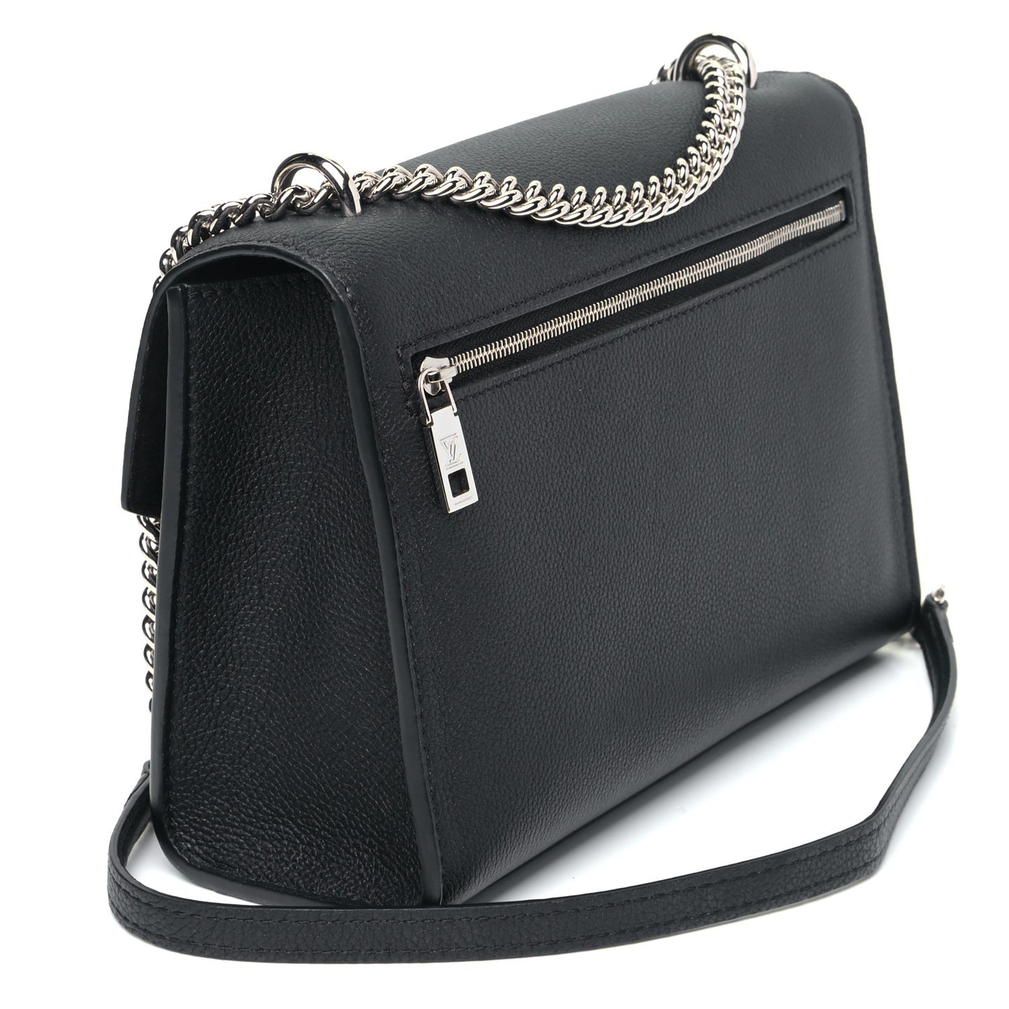 Soft Calfskin My Lockme Chain Bag BB Black