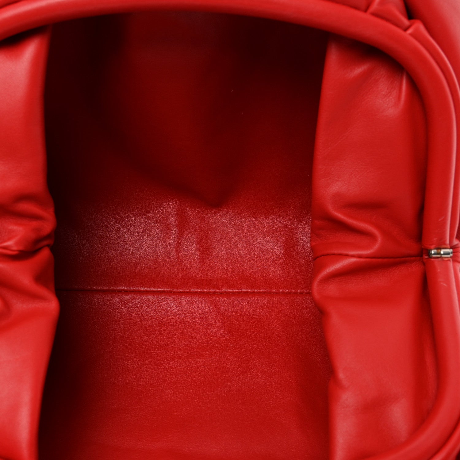 Bottega Veneta Smooth Butter Calf The Pouch Oversized Clutch Bright Red 5 of 8