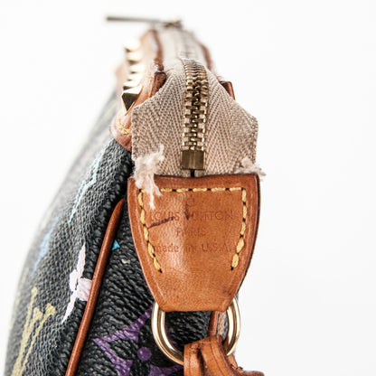 Louis Vuitton Monogram Multicolor Pochette Accessories Black 4 of 8