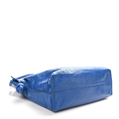 Loewe Crackle Patent Calfskin Medium Flamenco Knot Bag Royal Blue 4 of 7