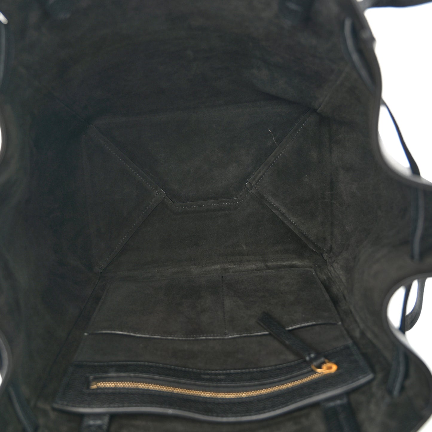 Soft Grained Calfskin Small Belt Cabas Phantom Black