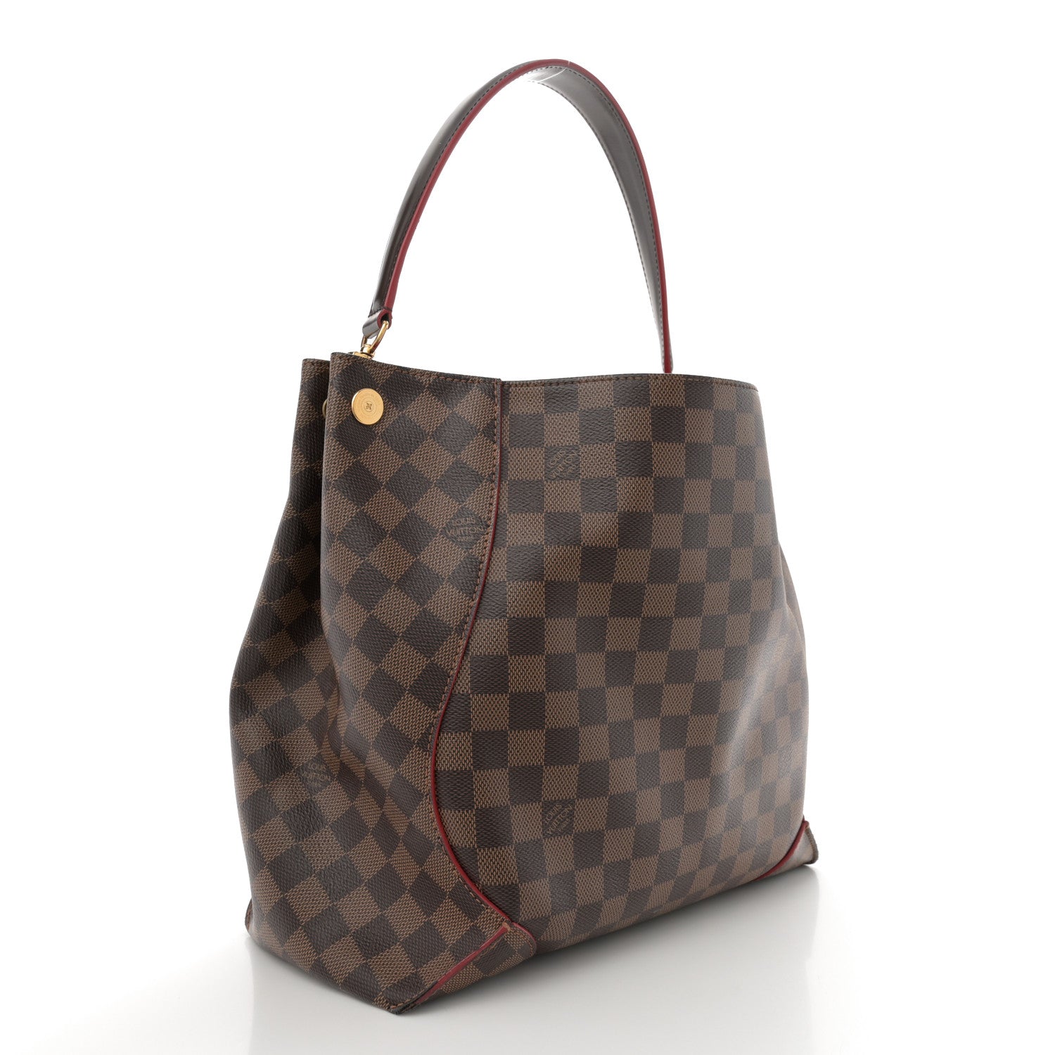 Louis Vuitton Damier Ebene Caissa Hobo Cherry 3 of 15
