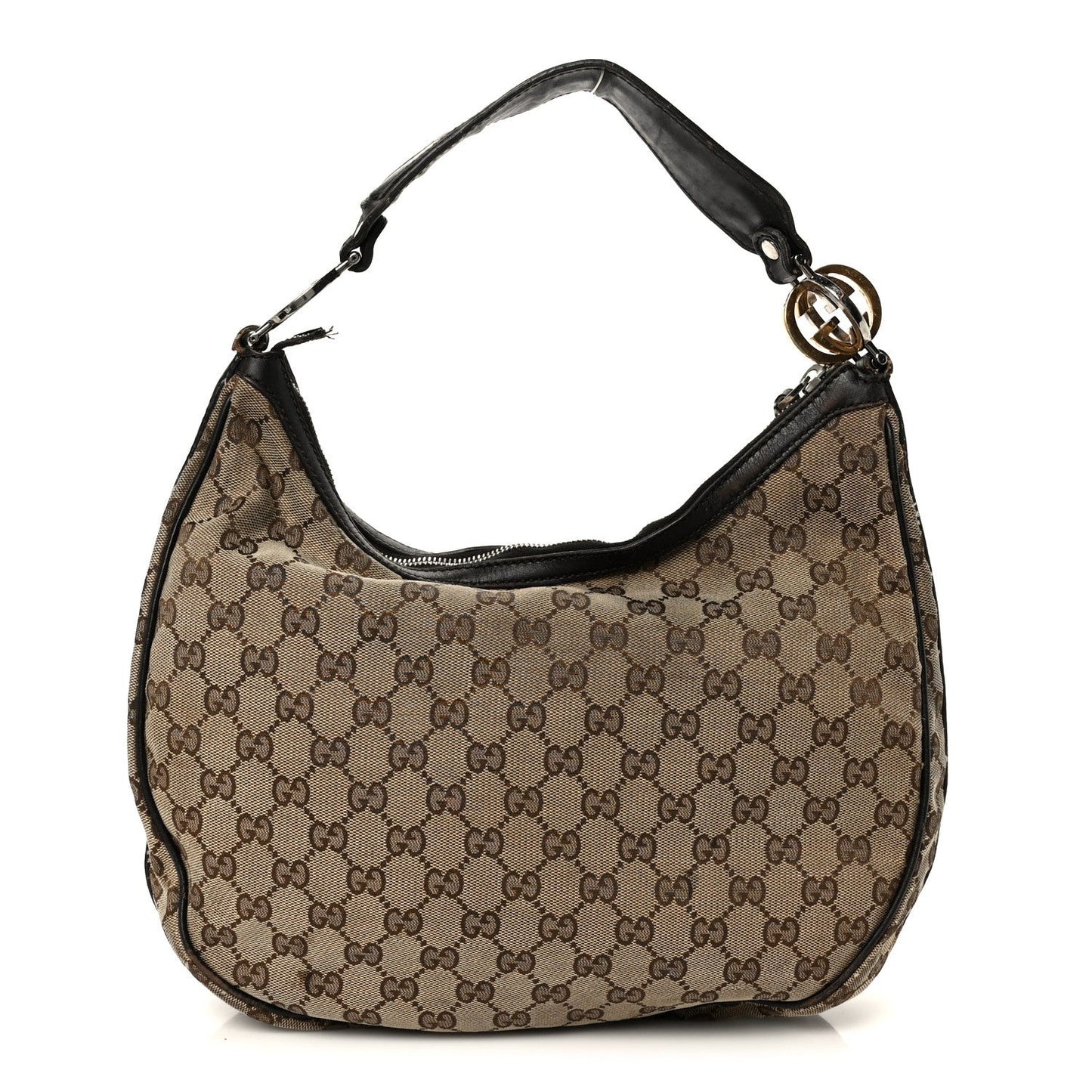 Monogram Medium GG Twins Hobo Dark Brown