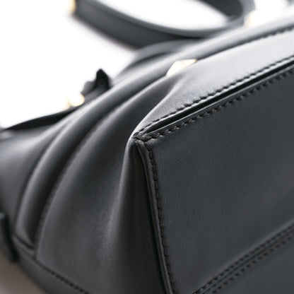 Fendi Vitello Dolce Monster Eyes Embossed Medium By The Way Boston Bag Black 7 of 11