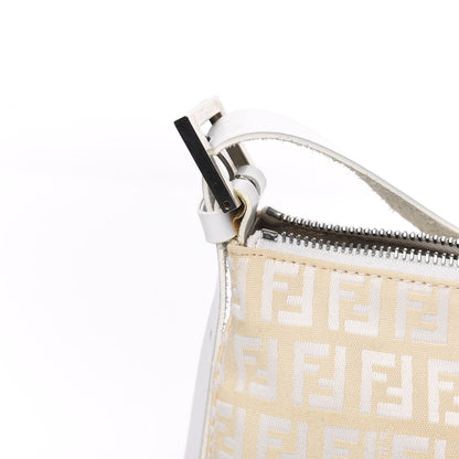 Fendi Zucchino Baguette White Beige 9 of 9