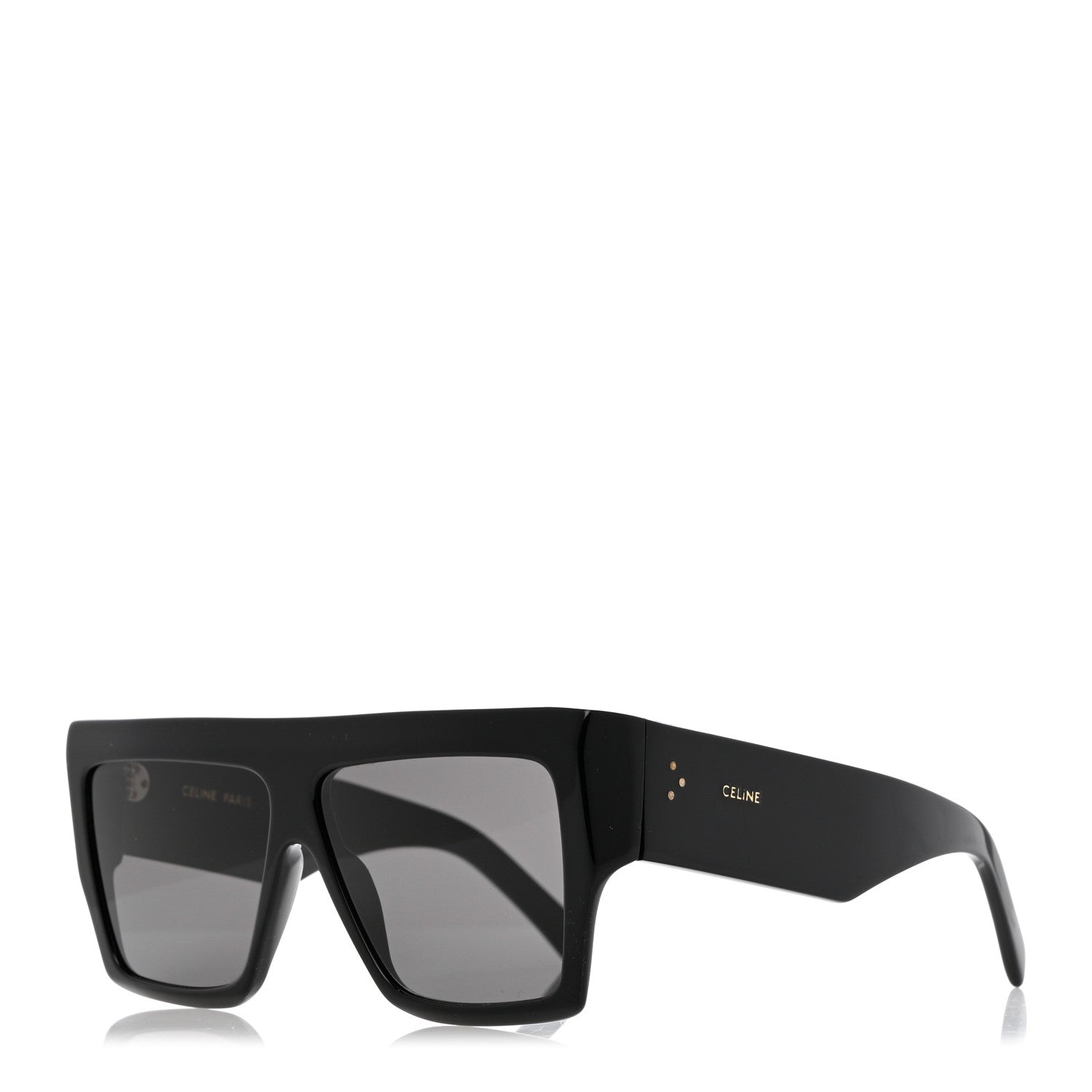 Celine Acetate Chunky Rectangle Sunglasses CL 40092I Black 1 of 7