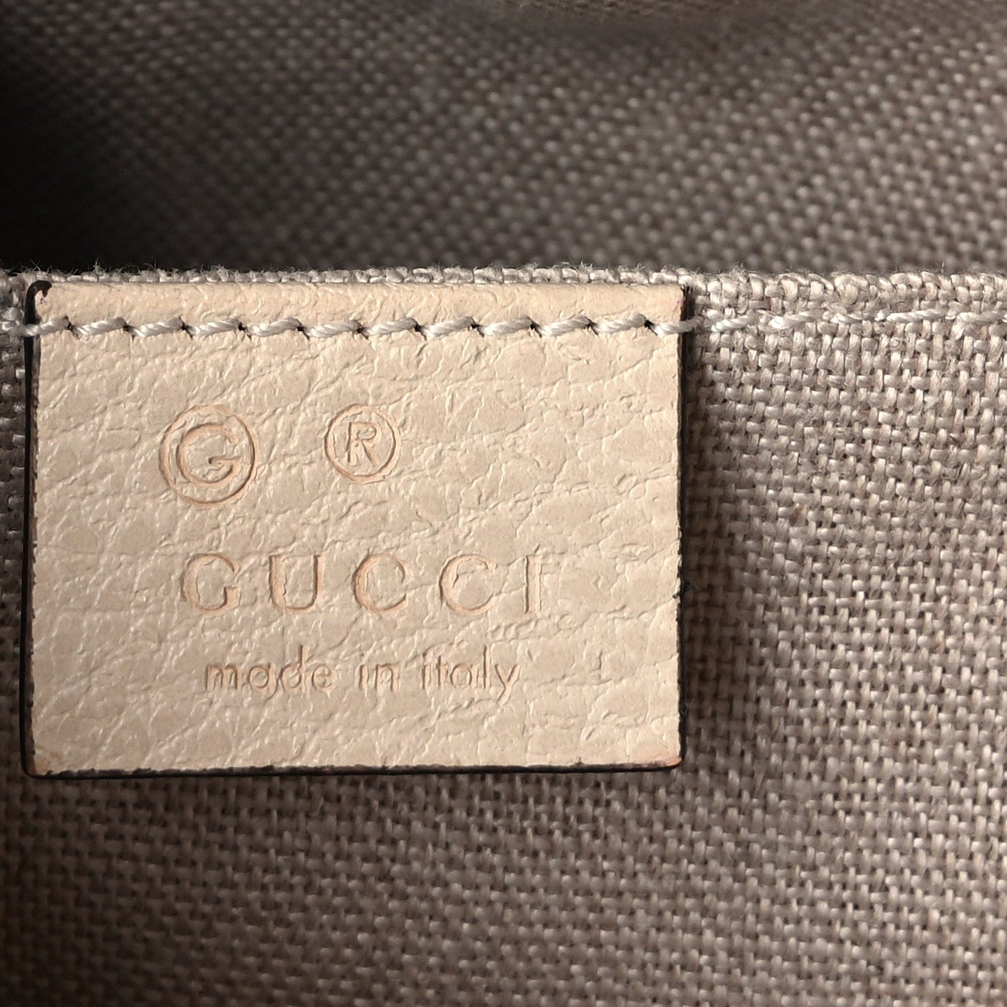 Monogram Dollar Calfskin Mini Bree Messenger Bag  Beige Ebony Avoire