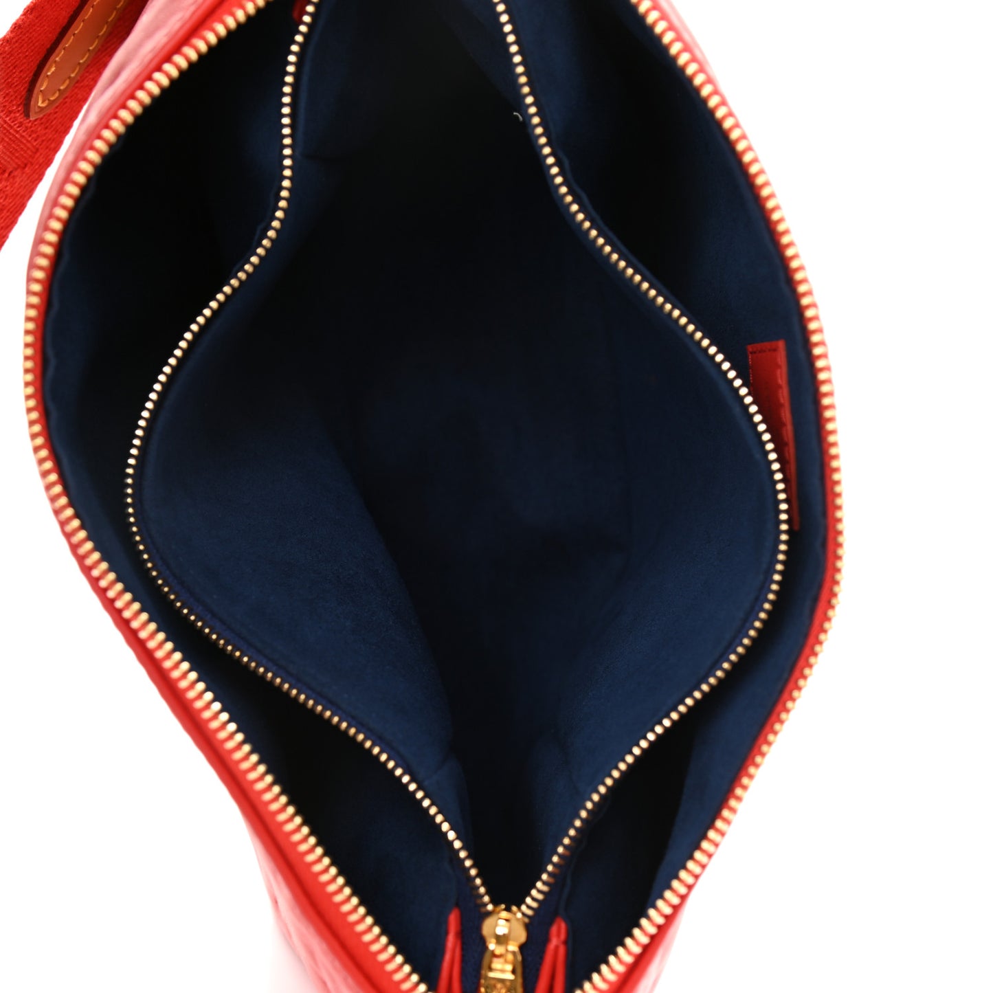 Lambskin Embossed Monogram Coussin PM Red