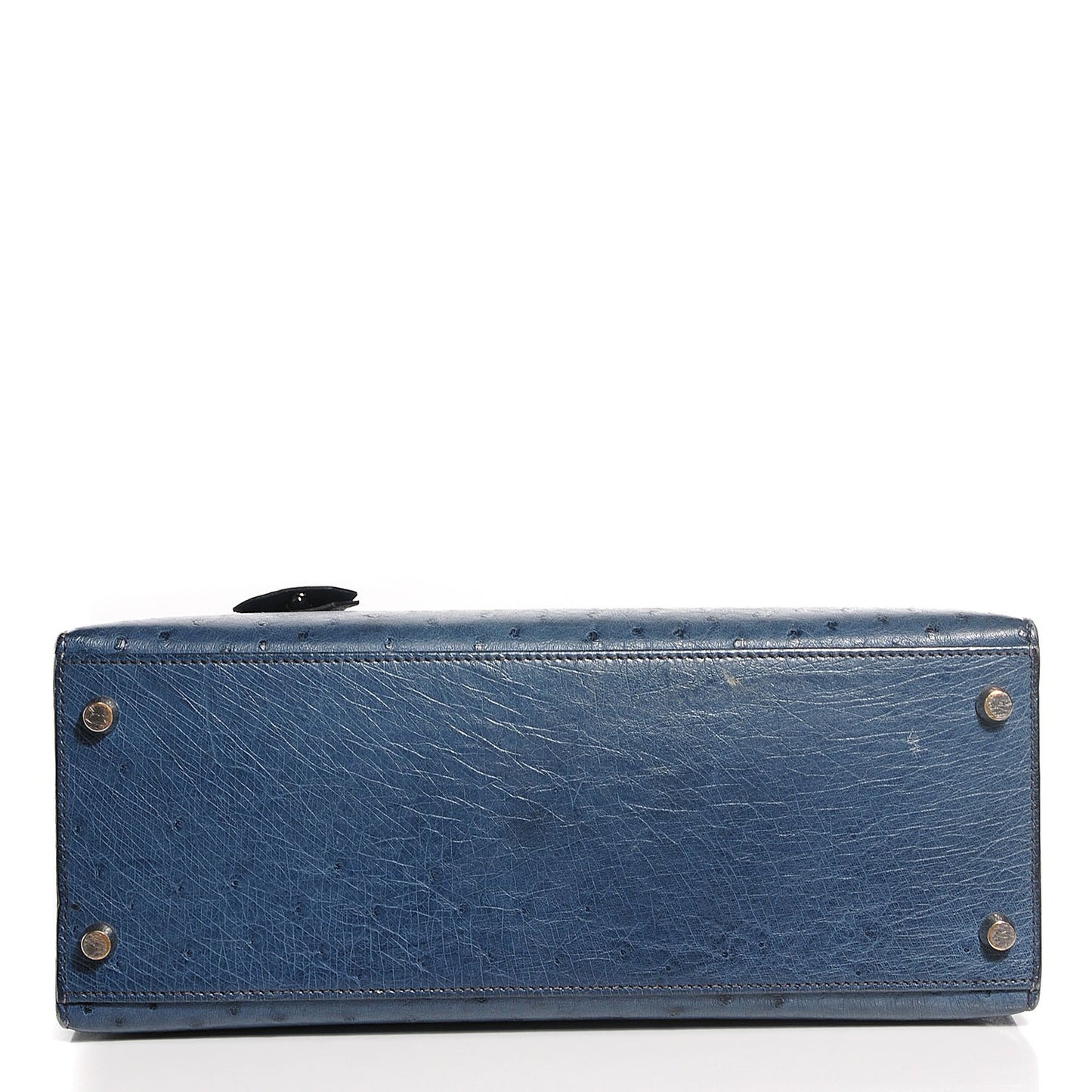 Ostrich Kelly Sellier 28 Bleu Roi