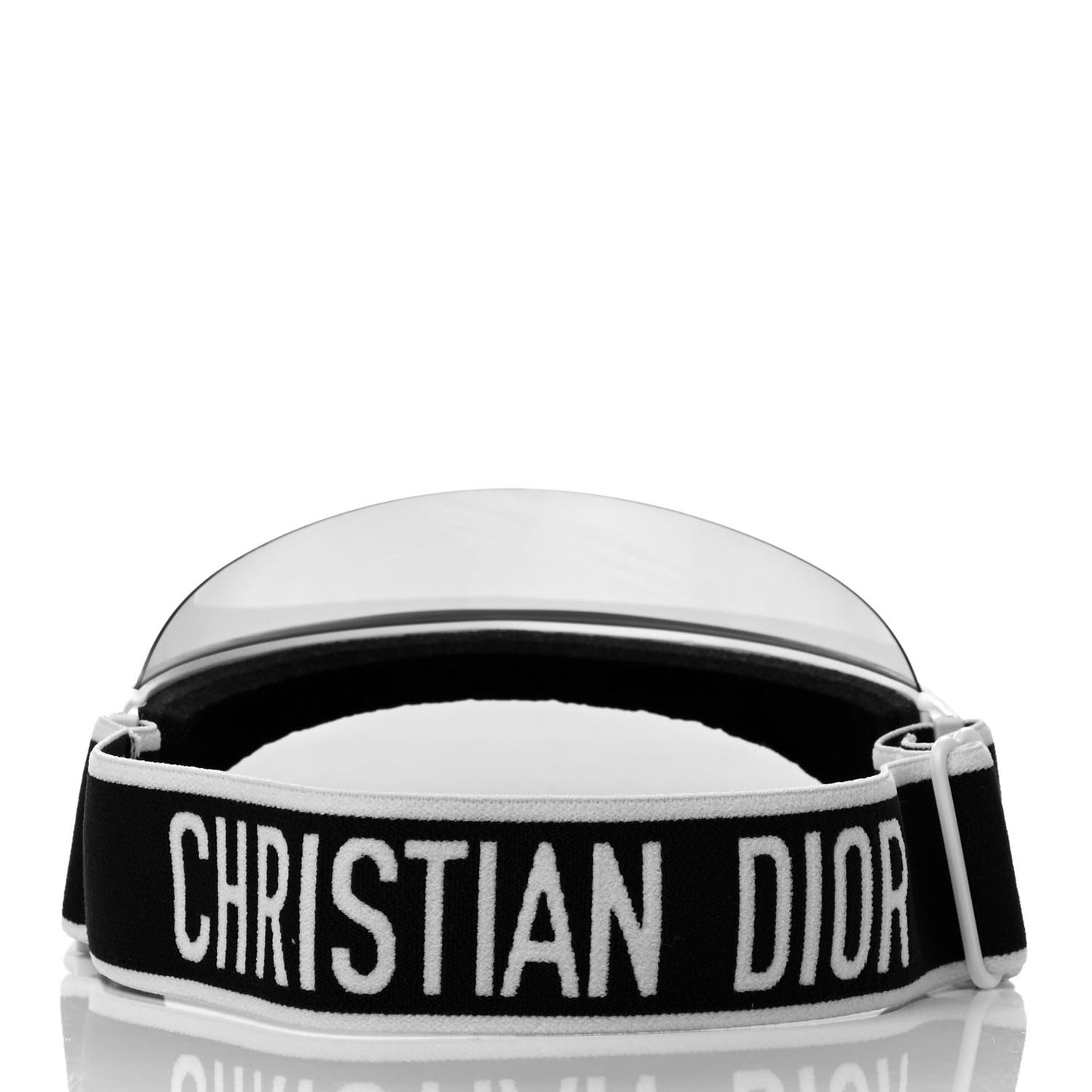Mirrored DiorClub1 Sun Visor White Black