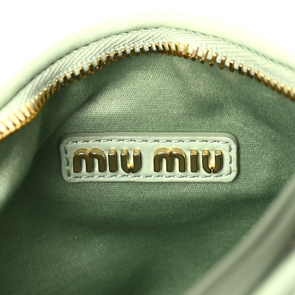 Miu Miu Nappa Matelasse Small Wander Hobo Acqua 10 of 16