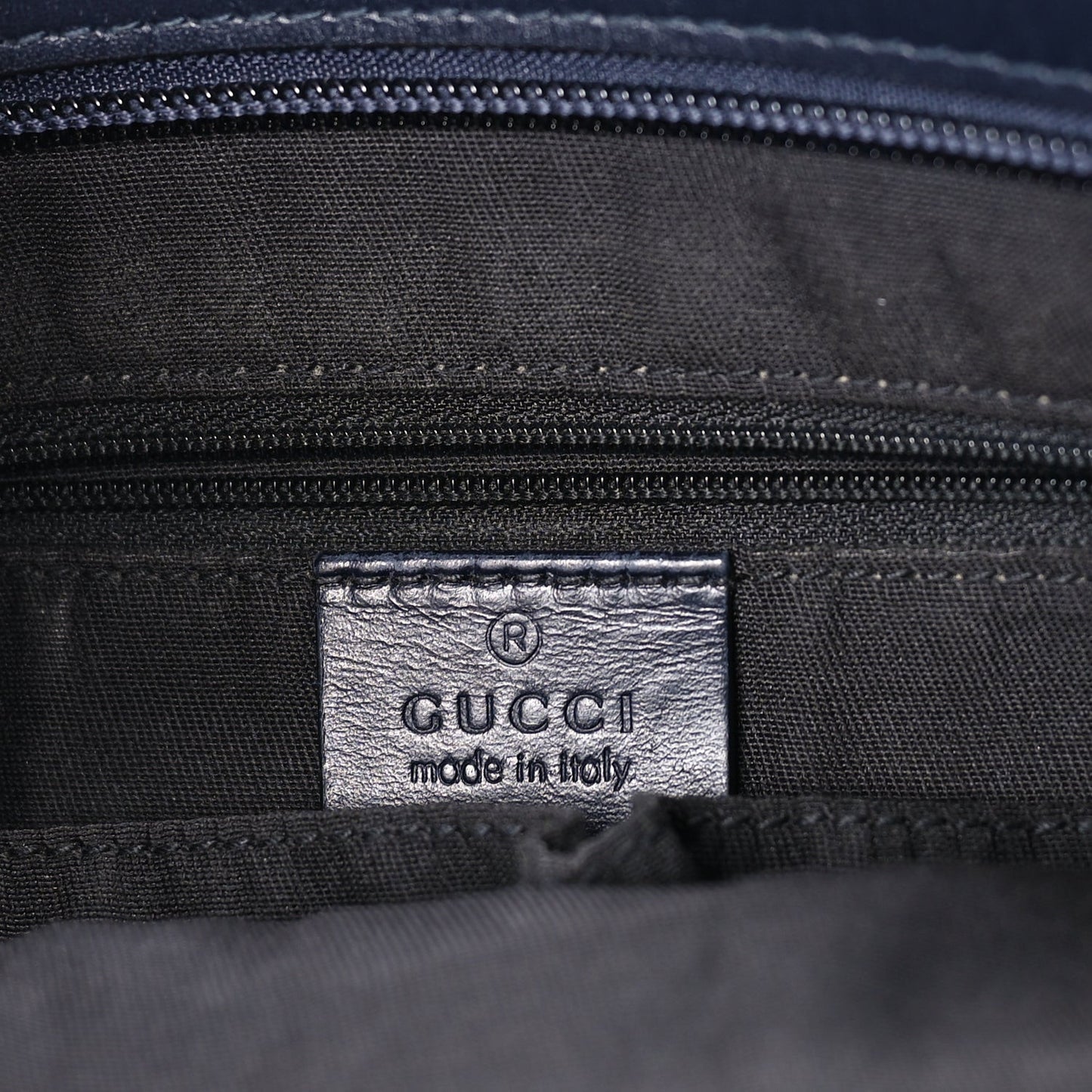 GG Supreme Monogram Web Flat Messenger Bag  Navy